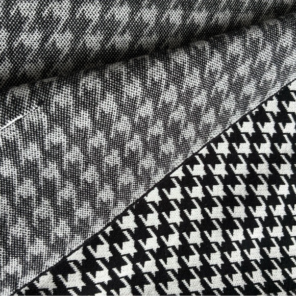 NWT Houndstooth Knit Long Open Front Cardigan - Picture 7 of 7